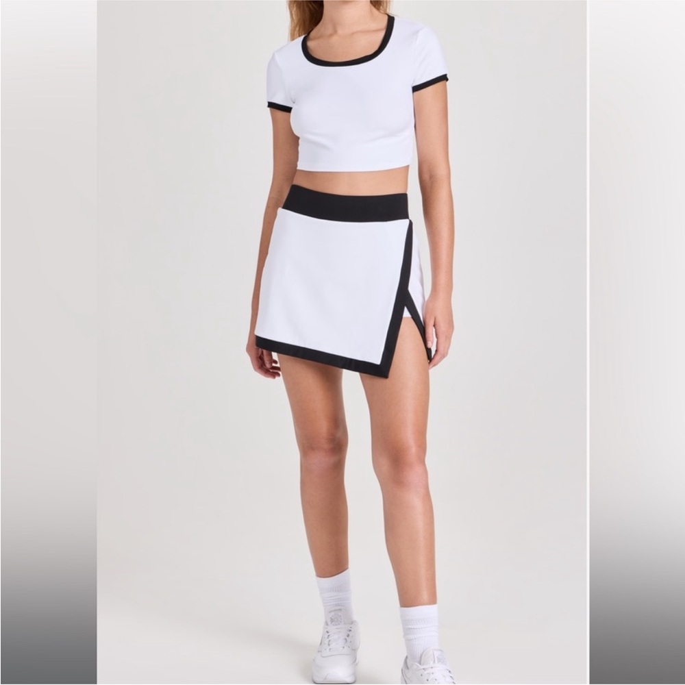 NWT MICHI Rival Striped Tennis Skirt